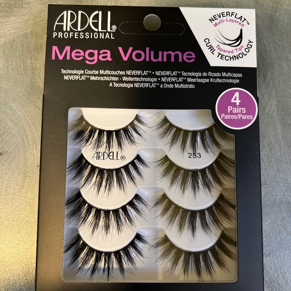 4 pack of Ardell Mega Volume Lashes style 253